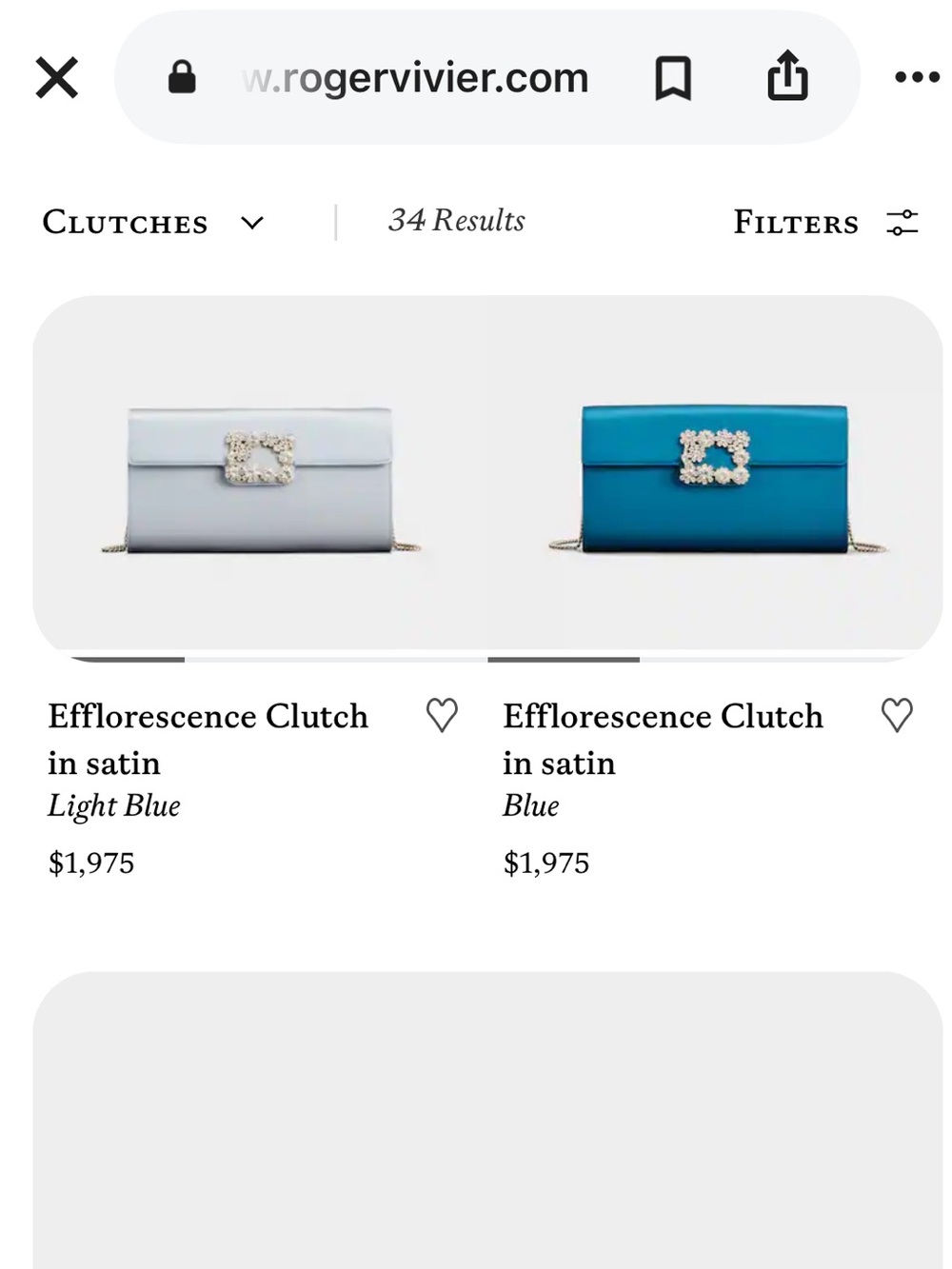 LIKE NEW ROGER VIVIER ROYAL BLUE SATIN CRYSTAL ELONGATED TUBE PILGRIM CLUTCH - Picture 13 of 13
